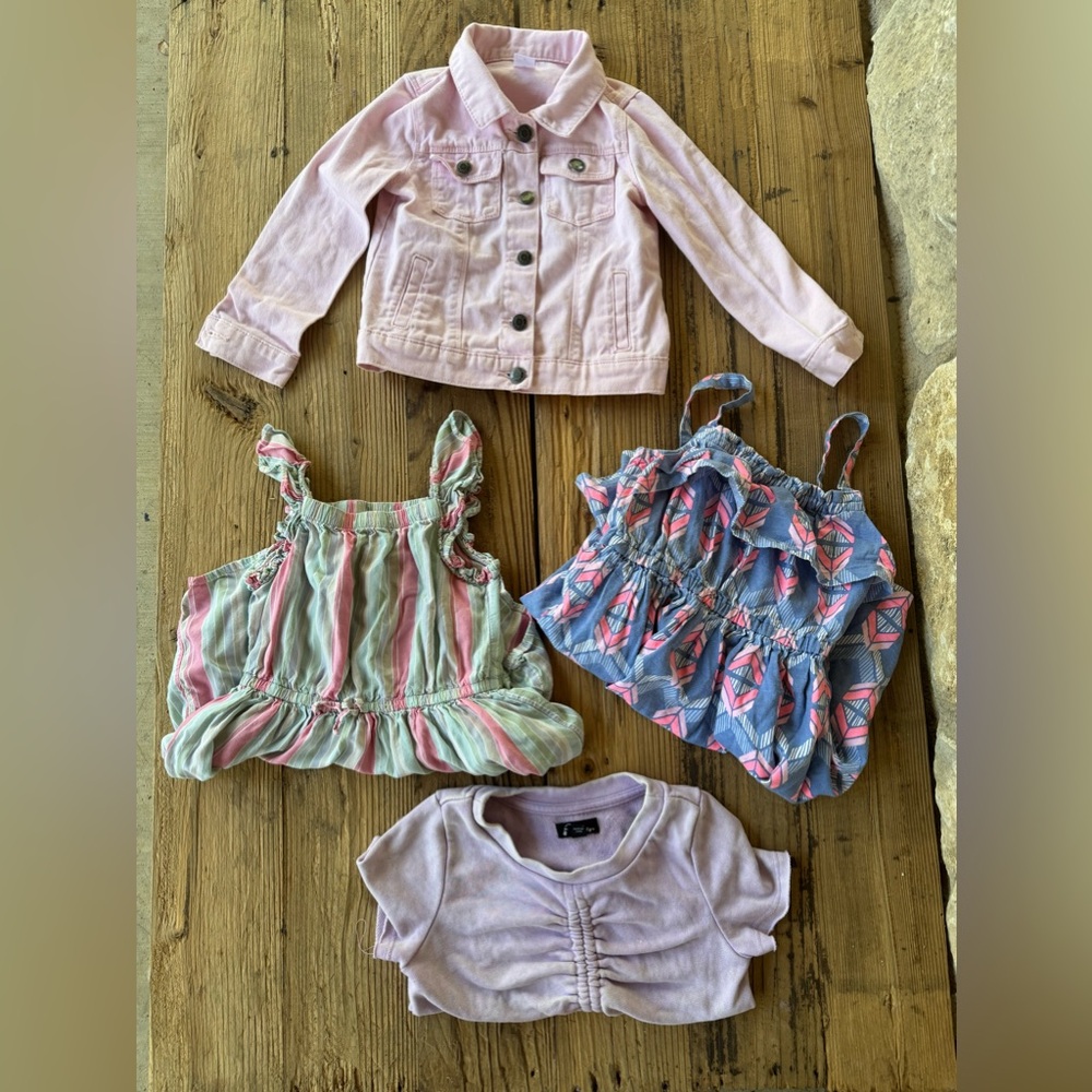 5T Girls Bundle ( two dresses,shirt, jacket)